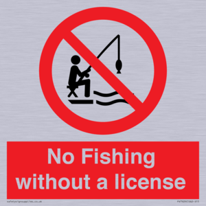No Fishing without a license